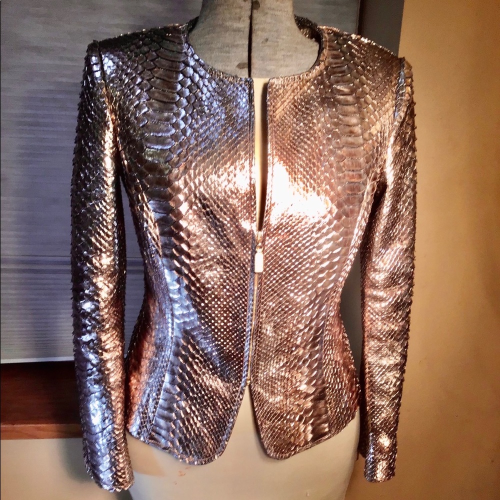 ESCADA COUTURE-Python leather jacket - Picture 2 of 11